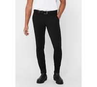 ONLY & SONS Pantalón slim stretch Mark. Color Negro