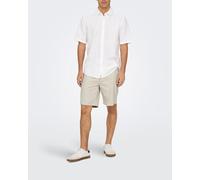 Only & Sons Pantalones corto estilo chino de hombre. Beige L