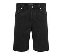 ONLY & SONS Pantalones Cortos de Mezclilla para Hombre, Negro Lavado, L
