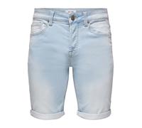 Only & Sons Pantalones Cortos de Mezclilla para Hombre, Vaquero Azul., 50