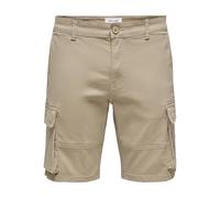 ONLY & SONS Onscam Stage Cargo Shorts Pg 6689 Pantalones Cortos, Beige, XL para Hombre