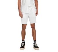 Only & Sons Onslinus 0007 Noos-Pantalones Cortos para Cuna, Blanco Brillante, 46 para Hombre