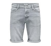 Only & Sons Pantalones Cortos para Hombre, Medium Grey Denim, L