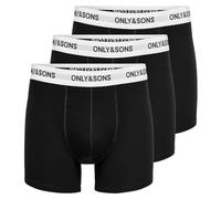 ONLY & SONS Pantalones Cortos para Hombre ONSFITZ, Negro/Detalle: Logotipo Negro de Cintura Blanca, L