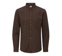 ONLY & SONS pkt Solid Shirt Onsgudmund Noos Slim-Camiseta Lisa de 1 Punto, marrón (Coffee Bean), M Hombres