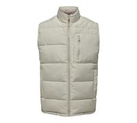 Only & Sons Quilted Vest Onsjake Otw Noos-Chaleco Acolchado, Forro Plateado, XS para Hombre