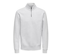 ONLY & SONS Onsceres - Sudadera con Media Cremallera para Hombre, Super Light Grey Melange, L