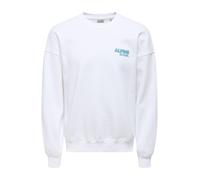 Only & Sons Sudadera 'ONSCERES SKI' azul cian / blanco M azul cian / blanco