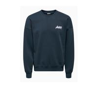 Only & Sons Sudadera 'ONSCERES SKI' azul noche / blanco M azul noche / blanco