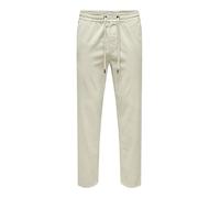 Only & Sons Trousers ONSLINUS Tapered Fit Trousers Silver Lining M Silver Lining M