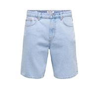 ONLY & SONS Shorts Onsedge PIM Box Dnm Noos-Pantalones Cortos, Mezclilla De Color Azul Claro, XS Hombres