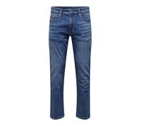 ONLY & SONS Onsweft Reg M Blue 6755 Dnm Jeans Noos Vaqueros Ajustados, Hombre, Medium Blue Denim, 34W / 30L