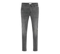 ONLY & SONS Onsloom Black Washed Dcc 0447 Noos, Vaqueros Slim Hombre, Negro (Black Denim Denim), W28/L34