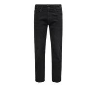 ONLY & SONS Onsweft Regular 8638 Mat Dnm Noos Pantalones Vaqueros, Black Denim, 28W / 32L para Hombre
