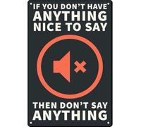 Only Speak Words That Build Others Up Metal Sign for Teacher Wall Decoration 8 X 12 in