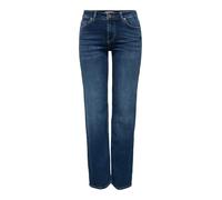 ONLY Straight fit Jeans ONLBLUSH Mid Waist Straight Fit Jeans Dark Blue Denim S 32 Dark Blue Denim