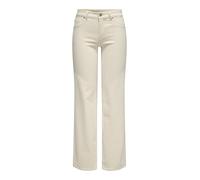 ONLY Straight fit Jeans ONLBLUSH Mid Waist Straight Fit Jeans Ecru M 34 Ecru