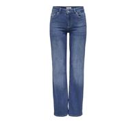ONLY Straight fit Jeans ONLBLUSH Mid Waist Straight Fit Jeans Medium Blue Denim XS 32 Medium Blue Denim