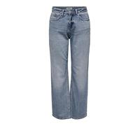 ONLY Straight fit Jeans ONLELLA Mid Waist Straight Fit Jeans Medium Blue Denim M 32 Medium Blue Denim