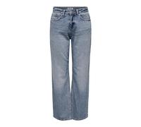 ONLY Straight fit Jeans ONLELLA Mid Waist Straight Fit Jeans Medium Blue Denim XL 30 Medium Blue Denim
