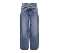 ONLY Straight fit Jeans ONLGIANNA Mid Waist Balloon Fit Jeans Medium Blue Denim 32 34 Medium Blue Denim
