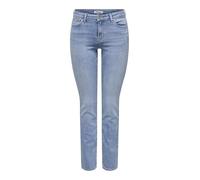 ONLY Straight fit Jeans ONLSUI Mid Waist Slim Fit Jeans Light Blue Denim M 32 Light Blue Denim
