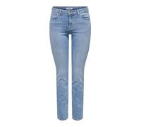 ONLY Straight fit Jeans ONLSUI Mid Waist Slim Fit Jeans Light Blue Denim M 34 Light Blue Denim