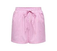 Only Striped Shorts Onlloris Wvn-Pantalones Cortos de Rayas, Bolsa Morada, M para Mujer