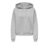 ONLY Hoodie Onlsweat L/S Sudadera con Capucha Oversize Pkt Swt, Gris Claro, S para Mujer