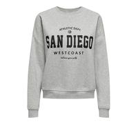 ONLY Sudadera gris moteado / negro XXL gris moteado / negro
