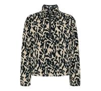 ONLY Sudadera Mujer con Estampado Llamativo y Cremallera de Moda., Color:Negro, Talla:S