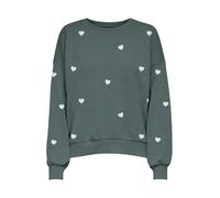ONLY Sudadera 'ONLBROOKE' pino / blanco XL EUR