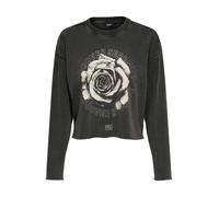 ONLY Sudadera 'ONLLUCINDA' oro / negro denim / offwhite S oro / negro denim / offwhite