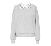 ONLY Sudadera 'ONLWillow' gris moteado / blanco L gris moteado / blanco