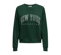 ONLY Onlsweat Life L/S Crew O.Size State Noos Sudadera con Estampado, Pine Grove, M para Mujer