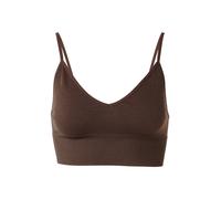ONLY Onlvicky Rib Seamless Vneck Top Noos Acc Camiseta básica con Tirantes Finos y Cintura elástica, Sello De Brown, XS-S para Mujer