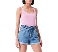 ONLY TALL ONLCUBA Life Paperbag DNM - Pantalones Cortos para Mujer (Talla S), Color Azul