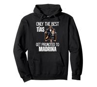 Only The Best Tias - Ascendido a Madrina 2026 Sudadera con Capucha
