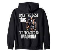 Only The Best Tias - Ascendido a Madrina 2026 Sudadera con Capucha