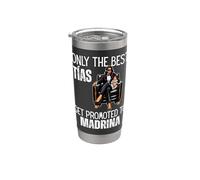 Only The Best Tias - Ascendido a Madrina 2026 Vaso térmico de acero inoxidable de doble pared