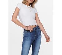ONLY Onlemma S/S Short Top Noos Jrs Camiseta, Mujer, Blanco, XS
