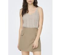 Only Top de mujer de tirantes calado. Blanco roto 42 (XL)