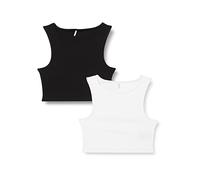 ONLY Top de Mujer, Negro, XL