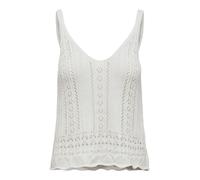 ONLY Top de punto 'Lyzet' blanco, Talla L