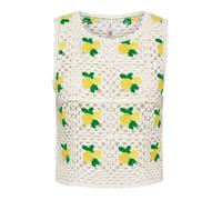 ONLY Top de punto 'ONLEMMA' marfil / amarillo / verde XL marfil / amarillo / verde