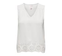 ONLY Top femenino sin mangas cuello en v, Cloud Dancer