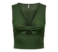 ONLY ONLJANY S/L Twist Top JRS Camiseta sin Mangas, Grün, XL para Mujer