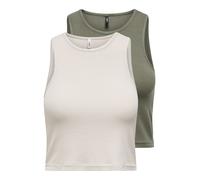 ONLY Top 'ONLBelia' beige claro / oliva XL beige claro / oliva