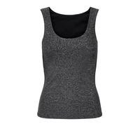 ONLY Top 'ONLEA' negro / plata, Talla XXL