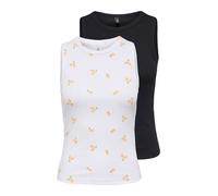 ONLY Top 'ONLSALLY' naranja / negro / blanco L naranja / negro / blanco